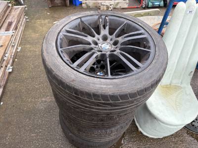 SET OF BMW ALLOY WHEELS