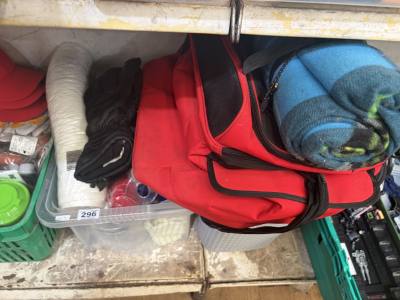 LOT OF CAMPING ITEMS + GLASSES ETC
