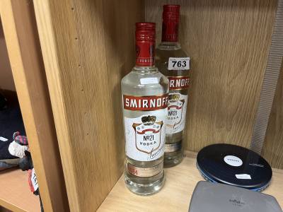 2 X BOTTLES OF SMIRNOFF