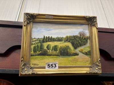 M. IRWIN SIGNED OIL