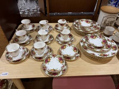 LOT OF ROYAL ALBERT COUNTRY ROSE