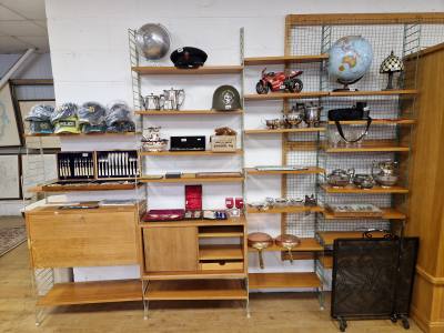 4 X BAYS OF STRING SWEDEN MODULAR SHELVING