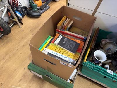BOX OF BOOKS + BOX LOT