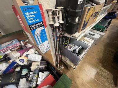LOT OF SKI STICKS