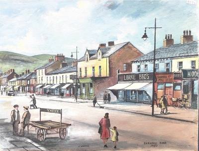 J. WHYTE OIL ON CANVAS "1950 SHANKILL ROAD" (55X42)