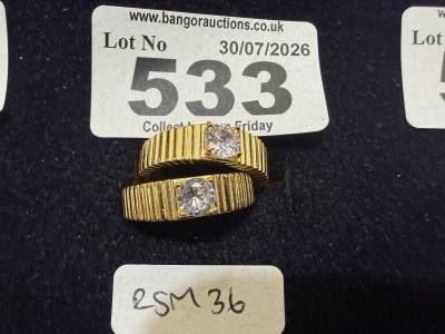 2 X SILVER DRESS RINGS