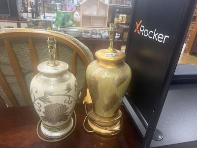 2 X ORNATE LAMPS