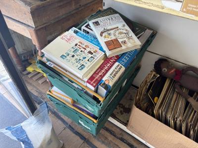 2 X BOXES OF ANTIQUE BOOKS