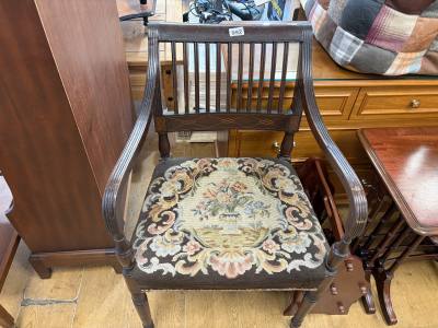 VICTORIAN TAPESTRY ELBOW CHAIR