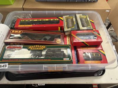 BOX OF HORNBY + OTHER TRAIN MODELS
