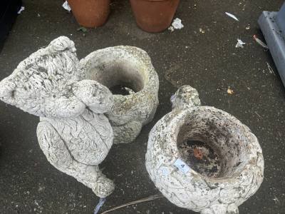 2 X LARGE PLANTERS