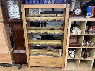 OAK DISPLAY CABINET