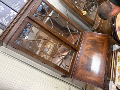 MAHOGANY BUREAU BOOKCASE