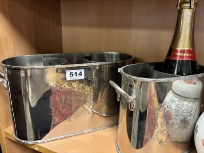 2 CHAMPAGNE BUCKETS
