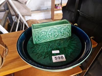 2 PIECES OF PORTRUSH POTTERY (1956)