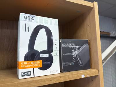 HEADPHONES + SPEAKER