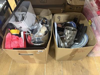2 X BOX LOTS OF KITCHENWARE 