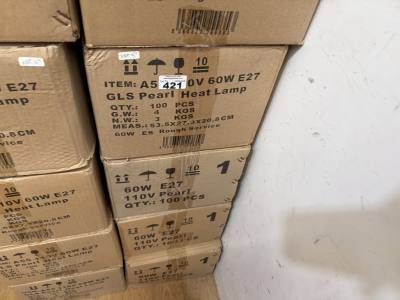 4 X BOXES OF LED BULBS
