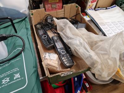 BOX OF BT PHONES