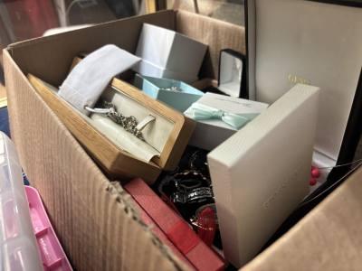 BOX OF DRESS JEWELLERY