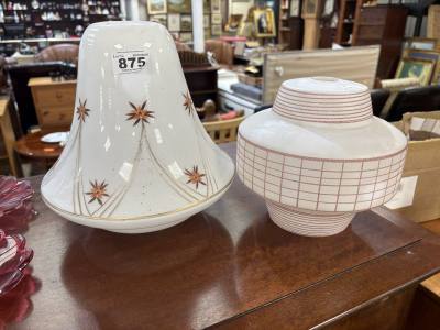 2 X ART DECO SHADES