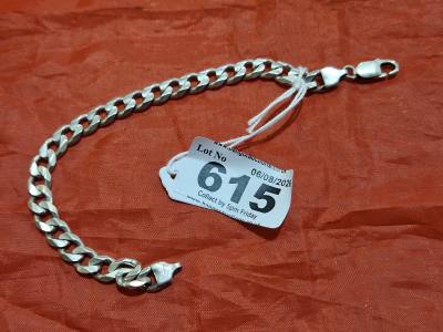 SILVER CURB BRACELET