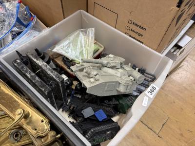 BOX OF WARCRAFT TOYS ETC.