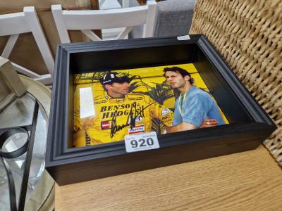 DAMON HILL SIGNED PHOTOGRAPH