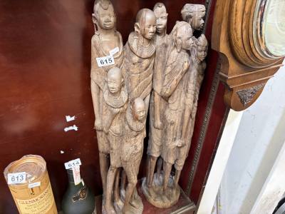 PAIR OF MASAI TRIBAL ART FIGURES
