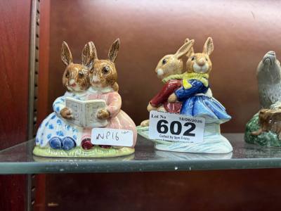 2 X BUNNYKINS FIGURES