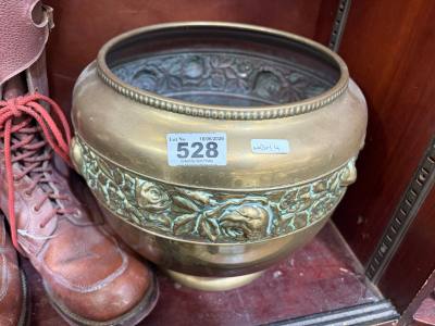 ART NOUVEAU BRASS POT