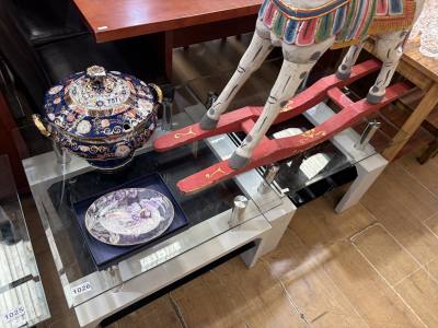 2 X GLASS TOP COFFEE TABLES
