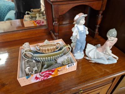 LOT OF DAMAGED LLADRO FIGURES + OTHERS