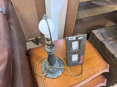 COLD CAST LAMP + FRAME
