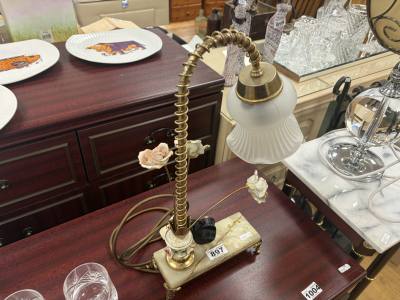 GILTED ANGLE LAMP