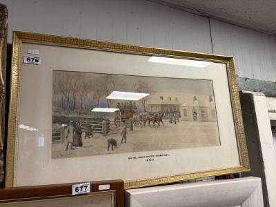 J.W CAREY WATERCOLOUR "BELFAST"