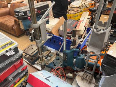 CLARKE DRILL PRESS + 3 X OTHERS (NEEDS PLUG)