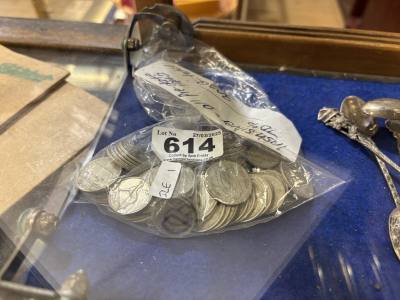 BAG OF IRISH 70% SILVER COINS