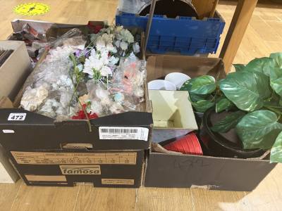 3 X BOX LOTS OF GARDEN ACCESSORIES
