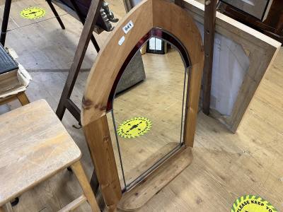 PINE WALL MIRROR