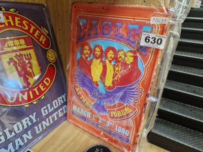 EAGLES TIN SIGN
