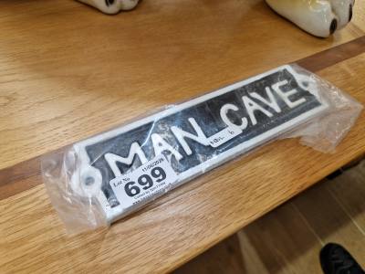 MAN CAVE SIGN