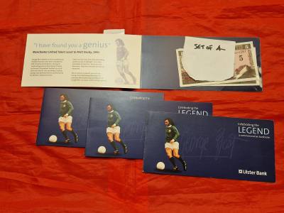 SET OF 4 CONSECUTIVE GEORGE BEST FIVERS