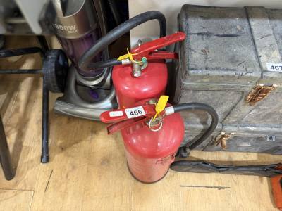 2 X FIRE EXTINGUISHERS