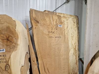 2 PIECES OF WELL DRIED OAK