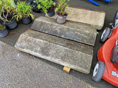 3 X STONE FLAGSTONES