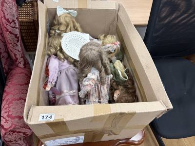 BOX OF DOLLS