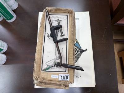 FISHING FLIE TYING VISE AND BOOKS