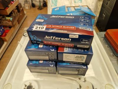 5 X BOXES OF XL JEFFERSON GLOVES