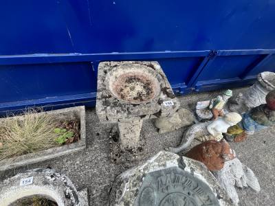 STONE BIRD BATH